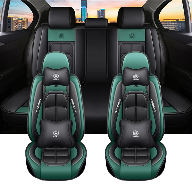 Full Leather Car Seat Cover For JEEP All Car Models Compass Grand Cherokee Commander Wrangler JK Auto Accessories Interior