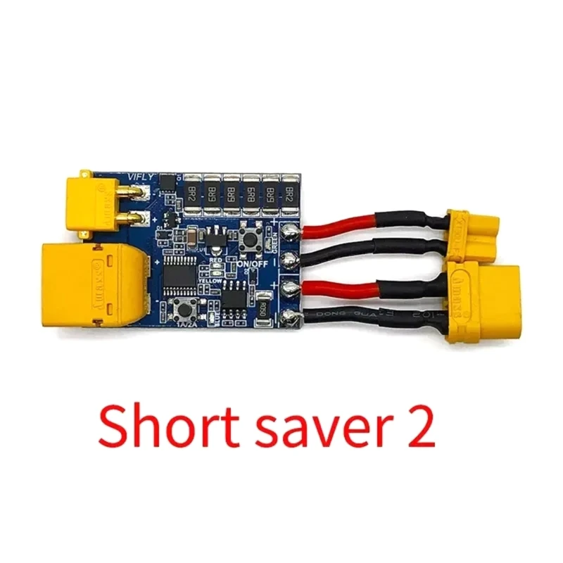 High Performances UAV Circuit Protector Short Saver 2 for 2S-6S Batteries Offering Quick Setsup and Visual Monitoring