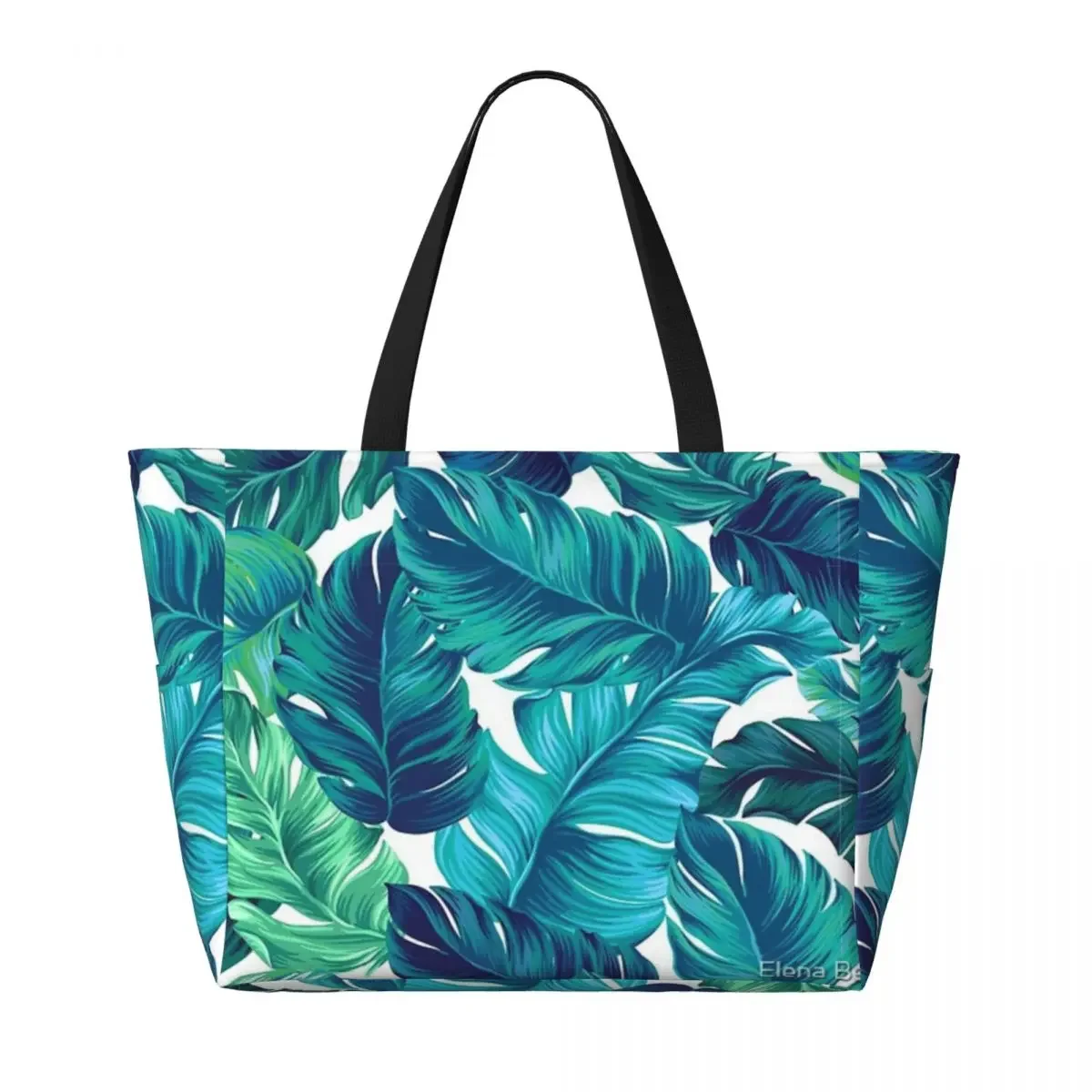 Funky Banana Leaf Pattern Beach Travel Bag, Tote Bag Personality Large Capacity Out Birthday Gift Multi-Style 