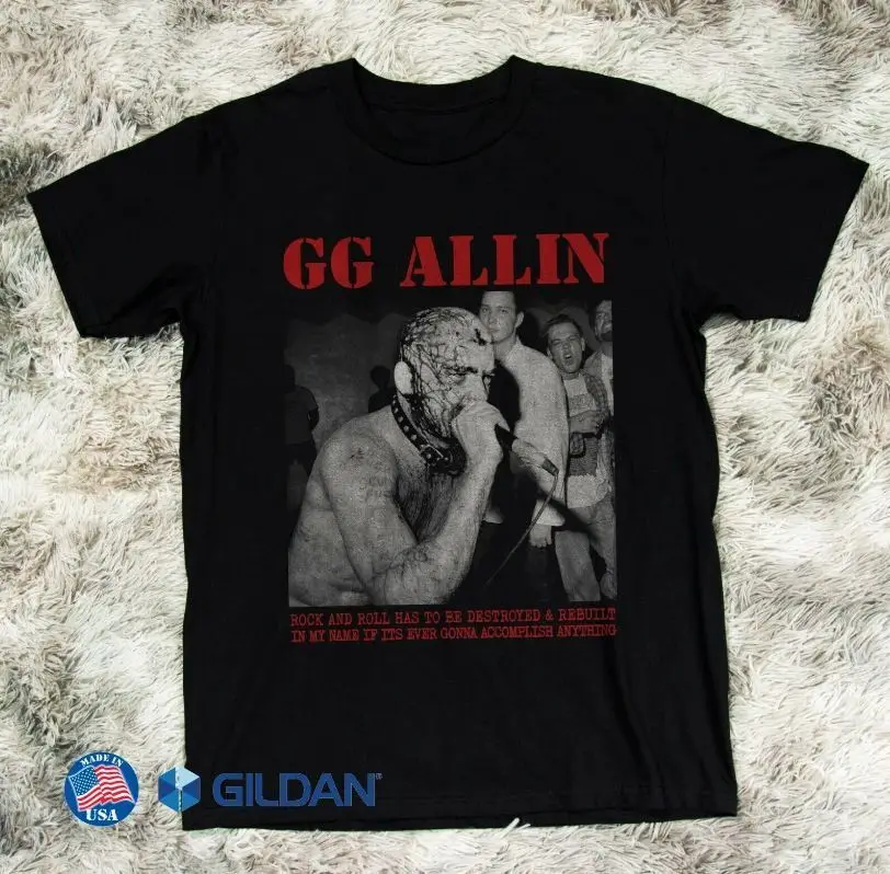 

Футболка GG Allin Singer в стиле панк-рок унисекс, размер S-5XL