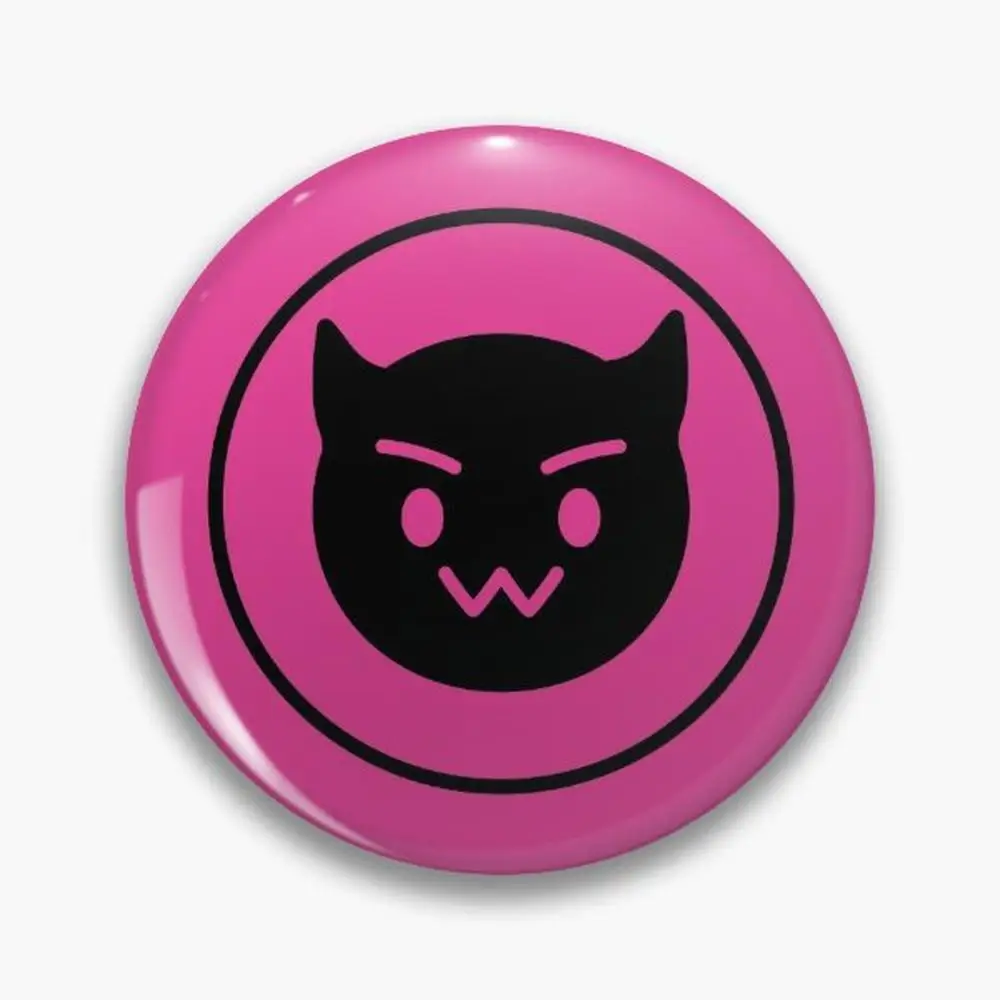 Towa Hololive Vtuber - Pink Devil Button Badge for Cosplay  Buttons Brooches  Jewelry Accessory Customize Brooch Fashion L