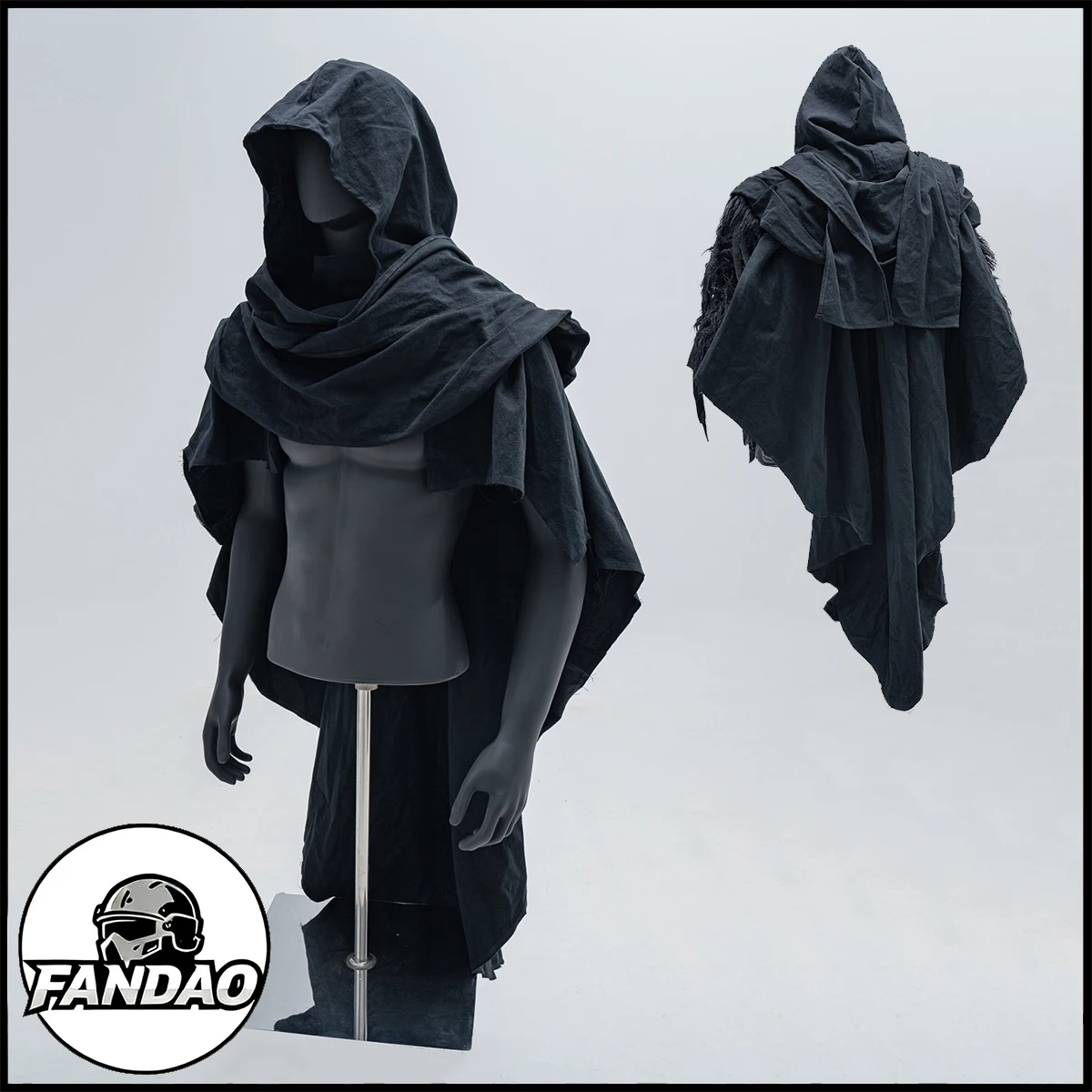 

New Medieval Shawl Cloak with Hood Men Renaissance Scarf Vintage Pirate Cape Wizard Cowl Halloween Masquerade Cosplay Costume