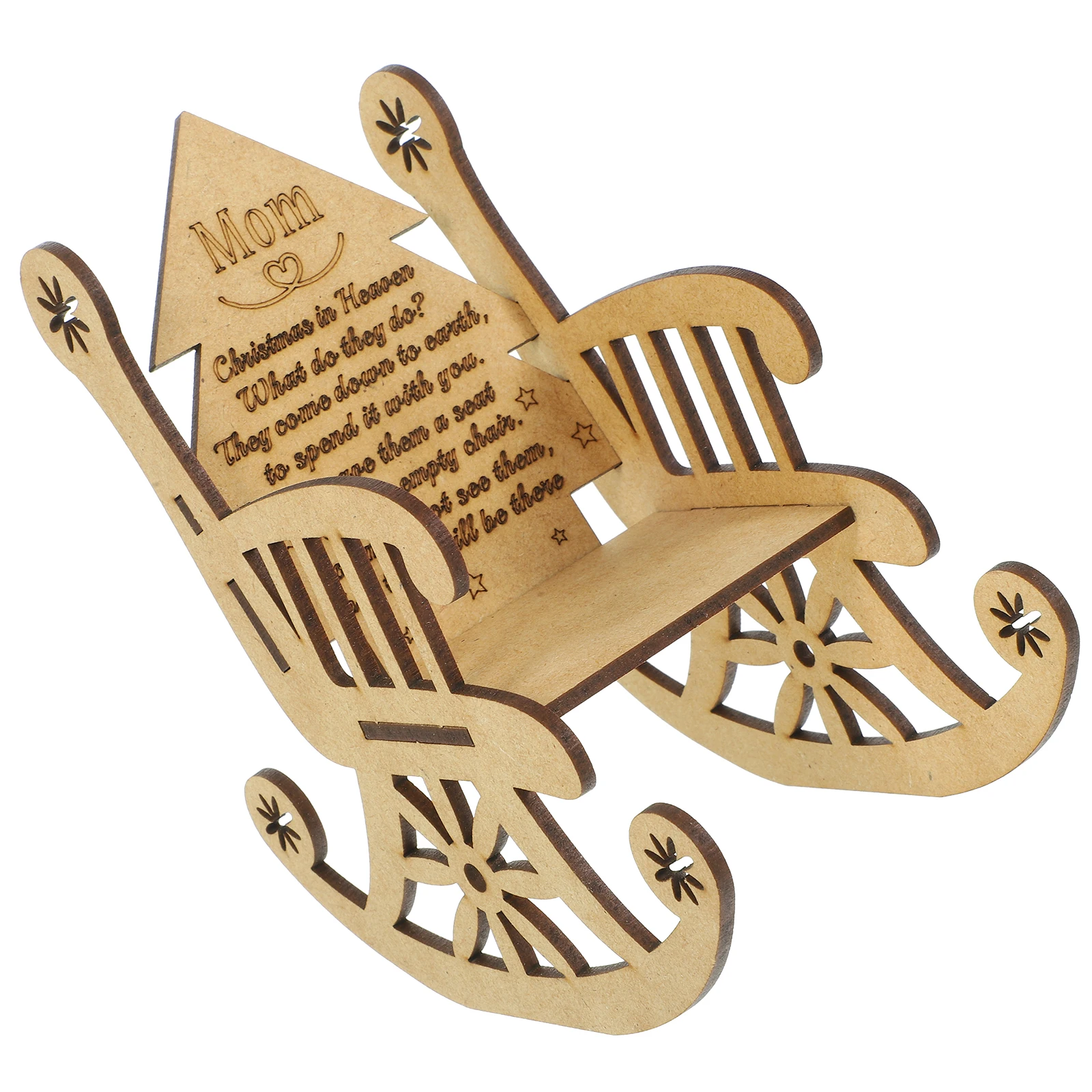 

Stylish Christmas Ornaments Chair Shaped Candlestick Decor Xmas Theme Holder Wooden Stand Teen Room Gift Sewing Crafts