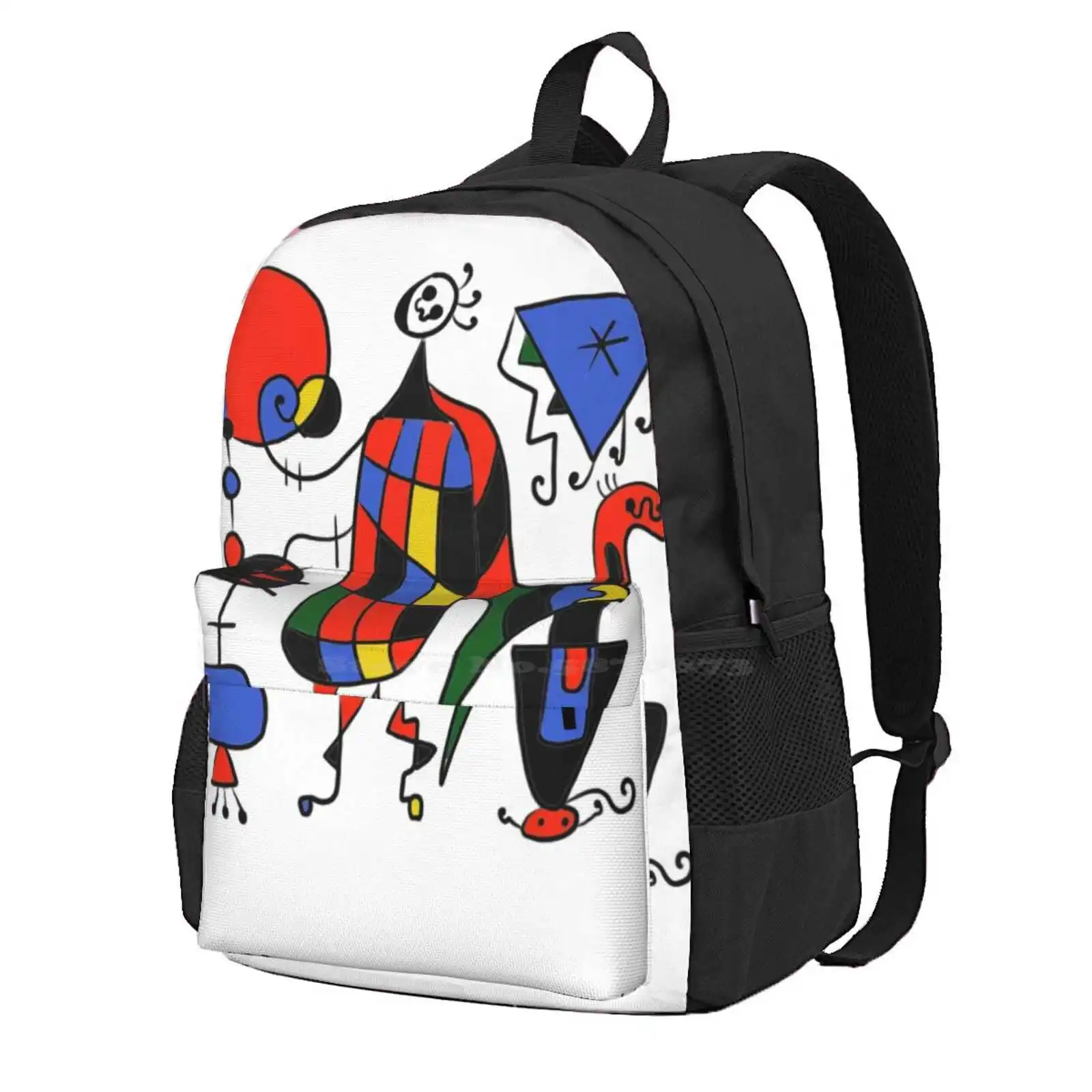 Joan Miro Paintings Hot Sale Schoolbag Backpack Fashion Bags Miro Cut Outs Joan Miro Art Surrealist Joan Painter Joan Miro Moma