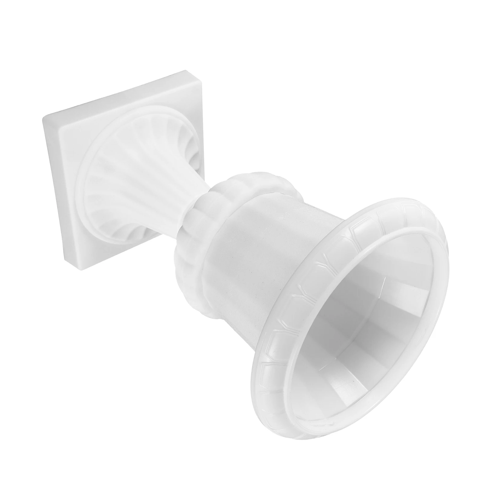 

Roman Style Plastic Flowerpot Wedding Garden Balcony Decorative Planter White Floral Pedestal Pot Detachable Column Stable