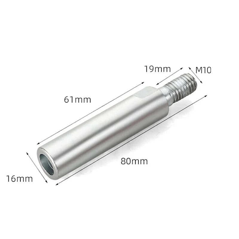 2X estensione smerigliatrice angolare biella filettatura M10 albero rotante lucidatura ruota levigatrice Pad accessori per smerigliatrice angolare