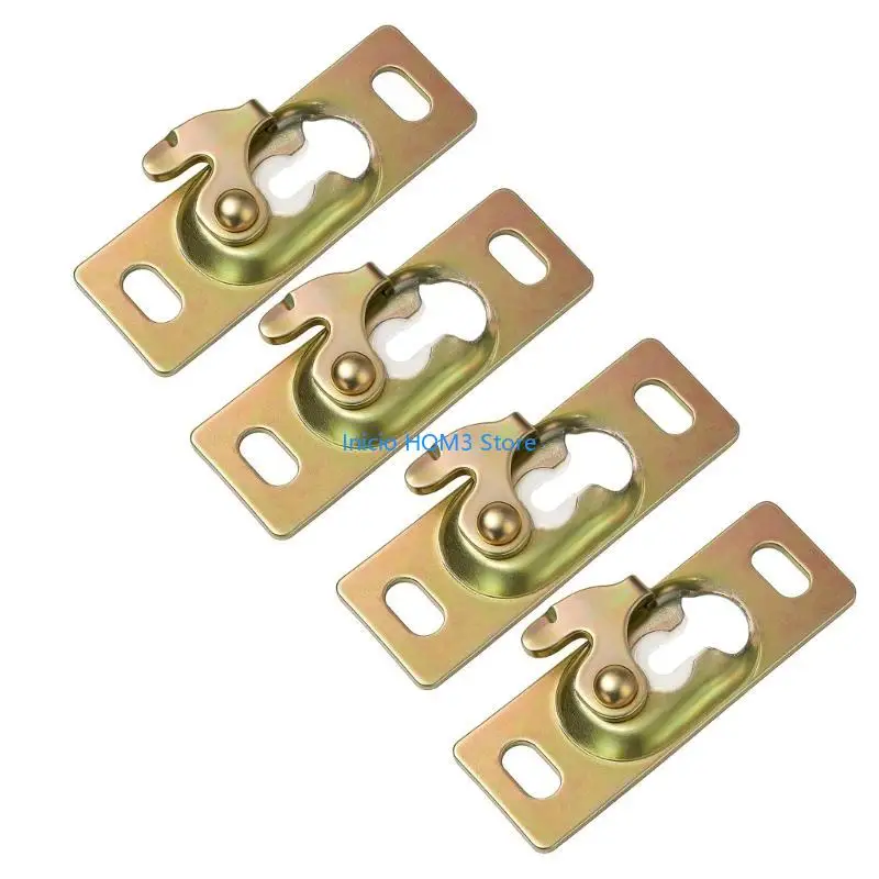 A5YD Rustproof Sliding Door Top Mount Brackets Iron Hanger for Smooth Track Operate