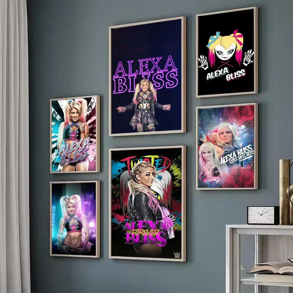 Peinture décorative A-Alexa B-Bliss, autocollant mural fantaisie pour salon, décoration de bar, décoration murale de chambre