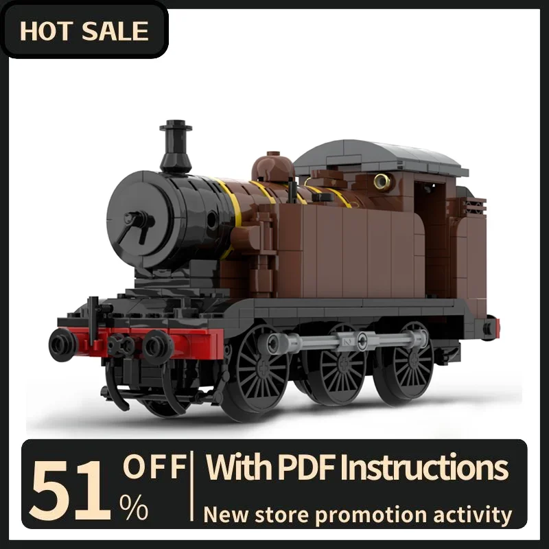 New 485Pcs Classic Technical Train Series Moc Lbsc Railway Class Model Custom Puzzles Diy Creative Ideas Toys Birthday Gifts