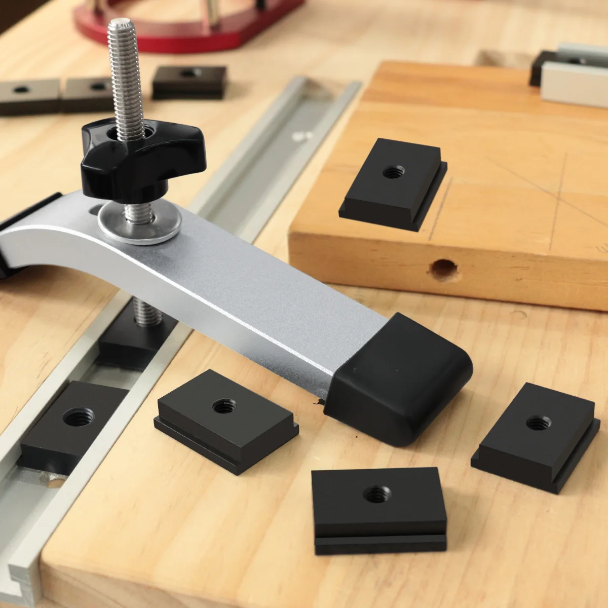 KLYNGTSK Pack of 18 T-Rail Sliding Nuts M8 T-Slot Nuts T-Nut Kit with T KLYNGTSK Pack of 18 T-Rail Sliding Nuts M8 T-Slot Nuts T-Nut Kit with T