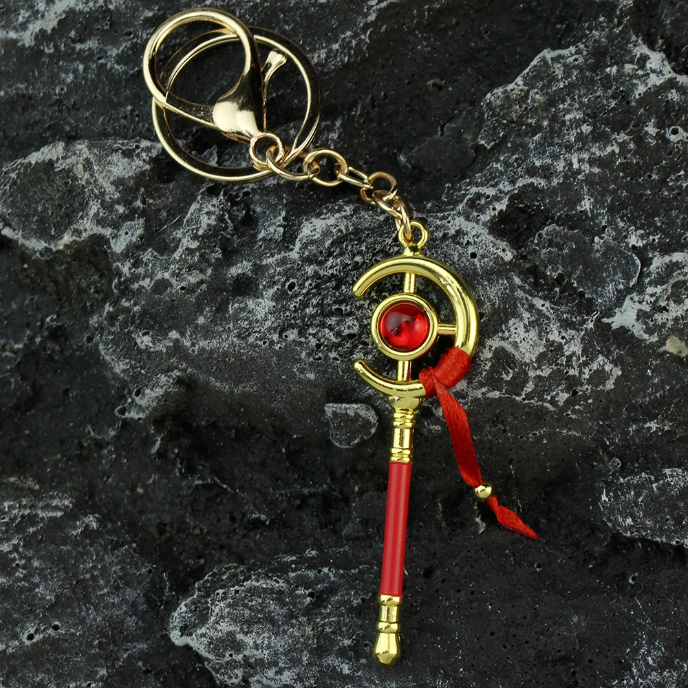 Anime Frieren Beyond Journey\'s Frieren Cosplay Alloy Keychain Walking Stick Frieren:Beyond Journey\'s Cosplay Frieren Cosplay Pro