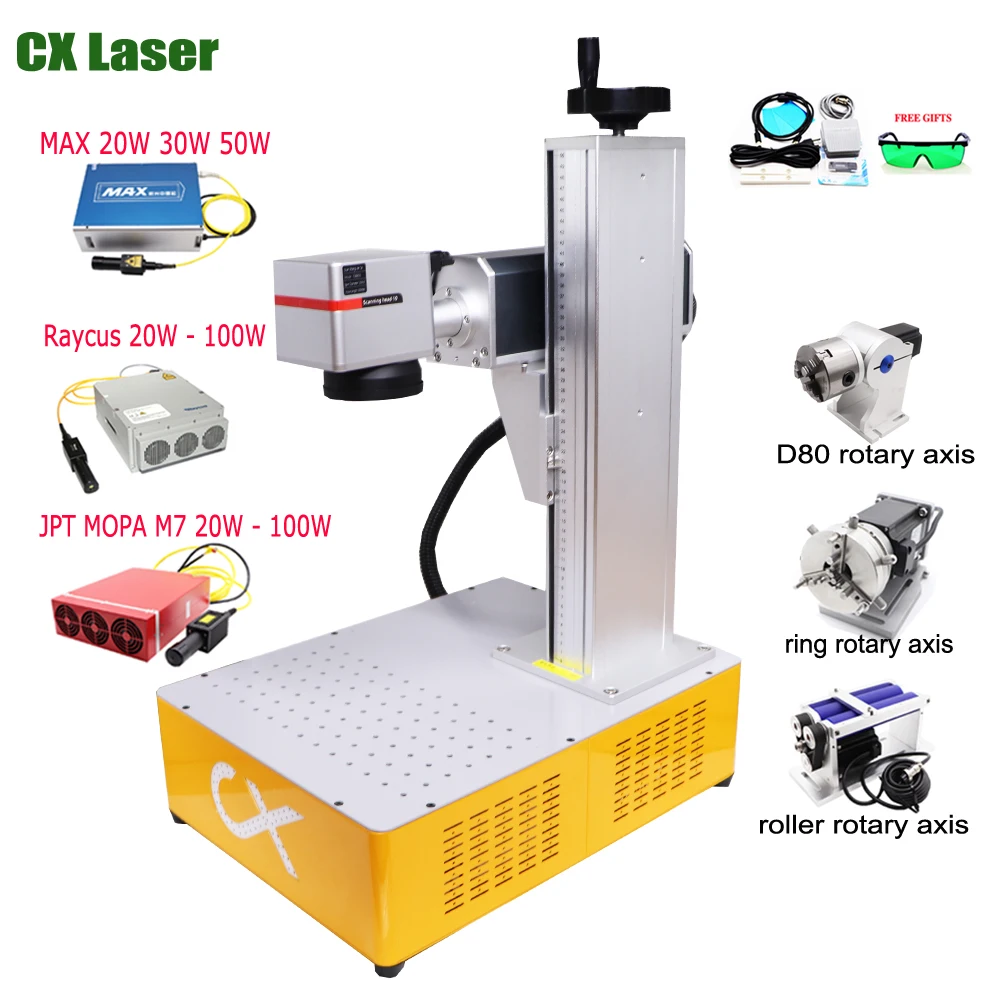 JPT MOPA M7 100W 60W Jewelry Fiber Laser Marking Machine 100W 70W 50W 30W 20W Raycus Gold Metal Engraver Support Lightburn