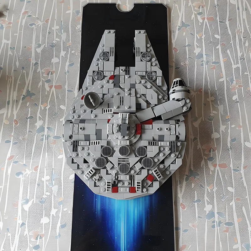 (مصممة من CreationCaravan) جديد 720 قطعة MOC-232890 الألفية المركبة الفضائية اللبنات نموذج لتقوم بها بنفسك الطوب سفينة الفضاء مجموعة اللعب #6