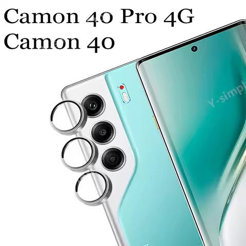 3/2/1PCS Metal Camera Lens Protector For Tecno Camon 40 Pro 4G Camera Glass Camon 40 Lens film 3D Snap-On Anti-Scratch