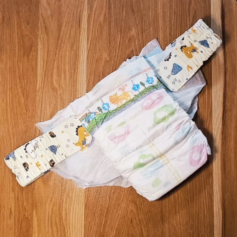 

Cartoon Pattern ABDL Adult Baby Disposable Diaper Waist Extension Strap 5cm Cotton With Velcro DDLG Diapers Briefs Belt Reusable