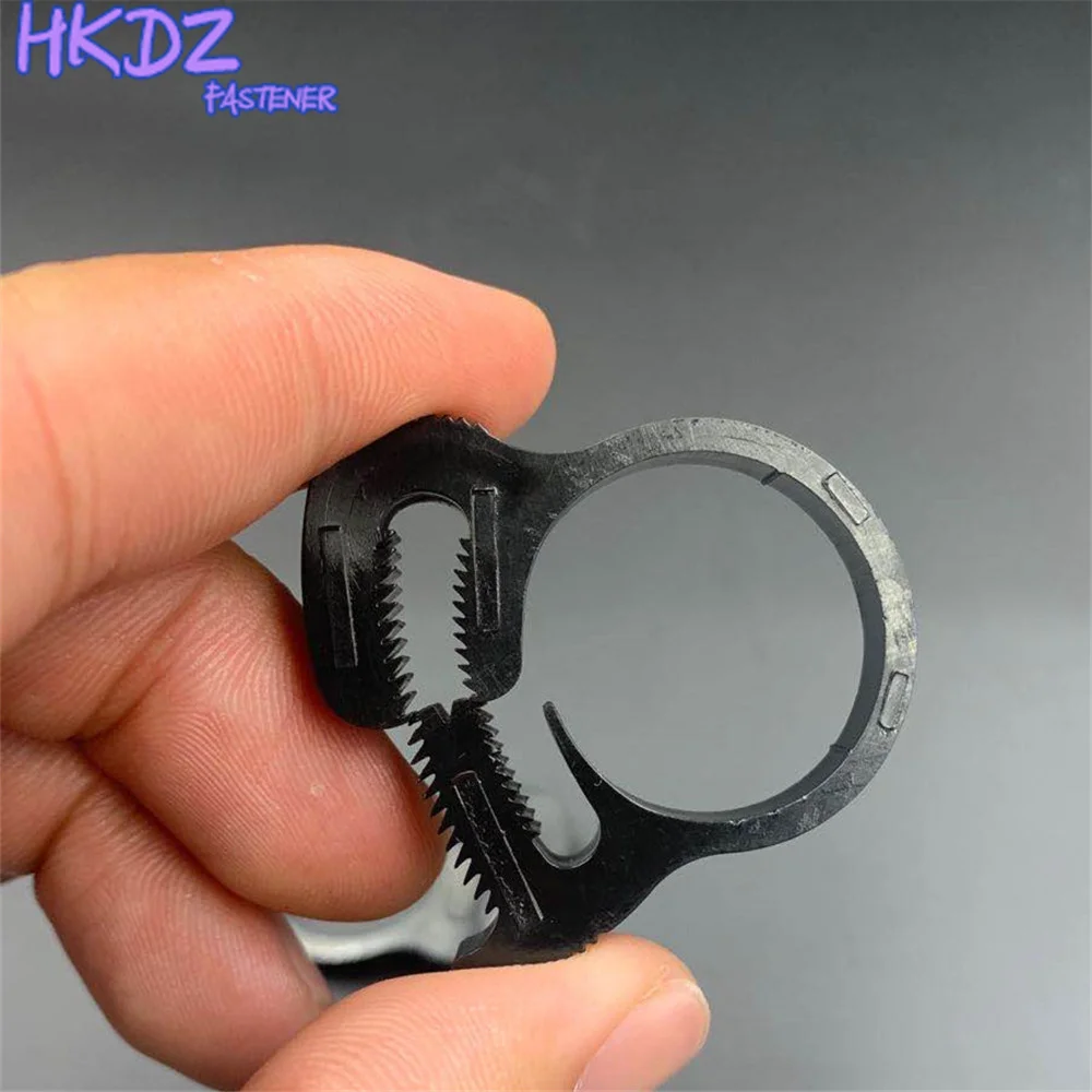 5PCS Hose Clamp 10.4~69mm Plastic Line Water Pipe Strong Clip Spring Hoops Fuel Air Tube Fitting Fastener Fixed Tool Black White