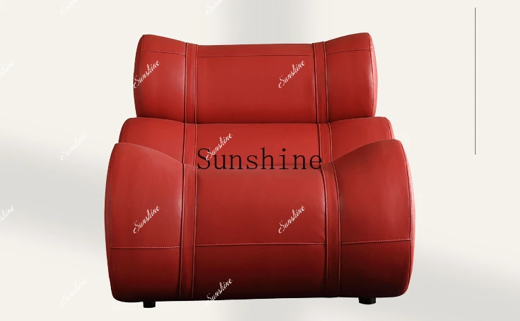 

Italian creative personality art sofa retro red lazy leisure chair FT