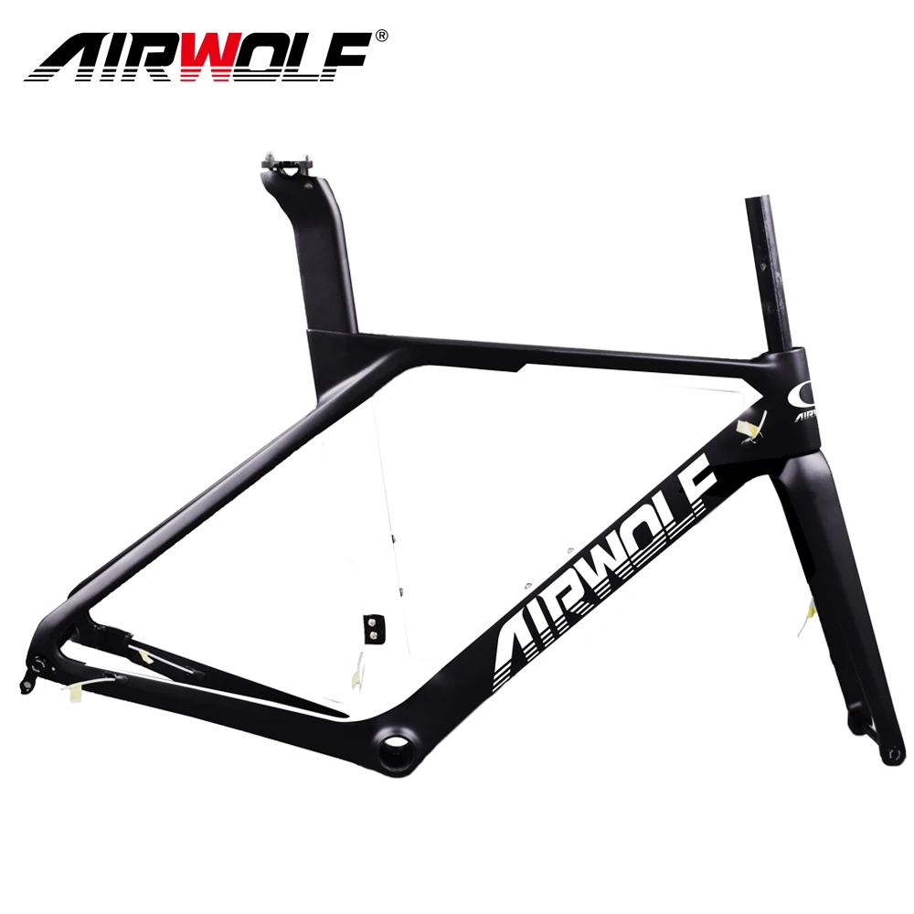 Roadbike Frameset Seatpost Specific BB86 Weave UD Aero Bicycle Carbon Frame T1000