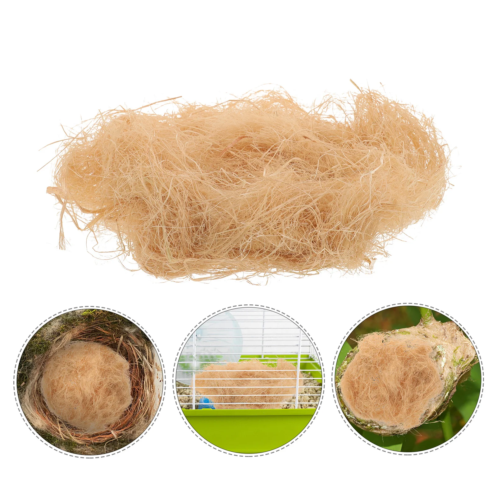 

1 Bag Of Natural Raffia Grass Nesting Material For Birds Hamster Rabbit Guinea Pig Soft Warm Bedding Indoor Outdoor Parakeet