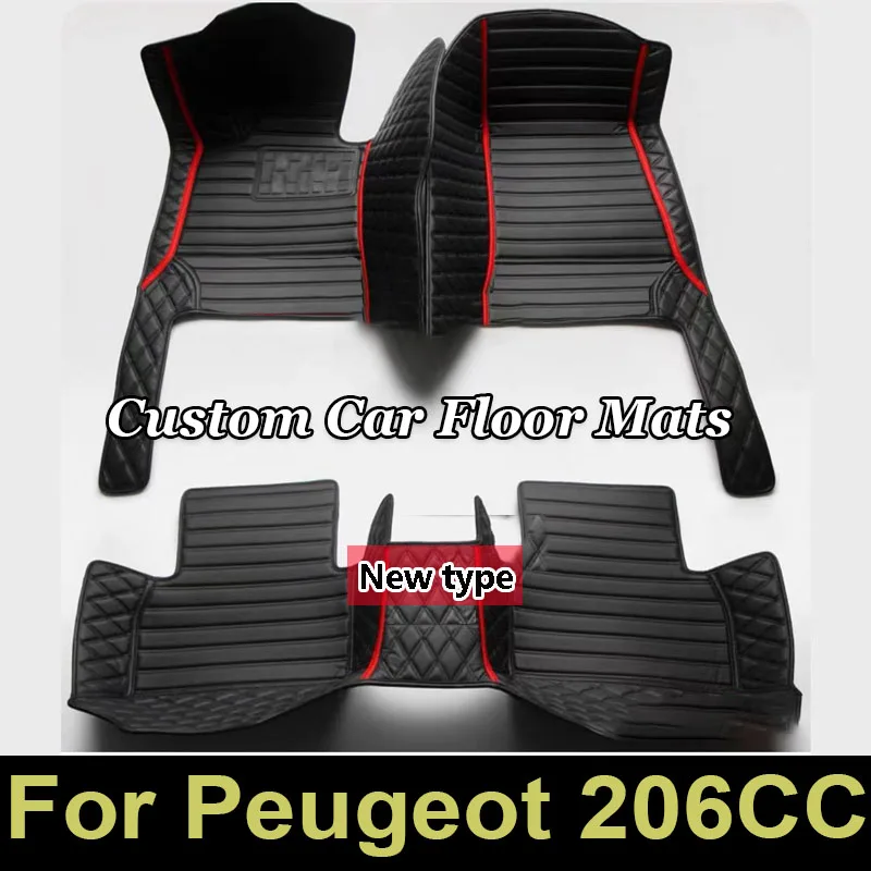 

Автомобильные коврики для Peugeot 206CC 206 CC T16 2000 ~ 2008, кожаный коврик, коврики, набор защитных ковриков, детали интерьера, автомобильные аксессуары