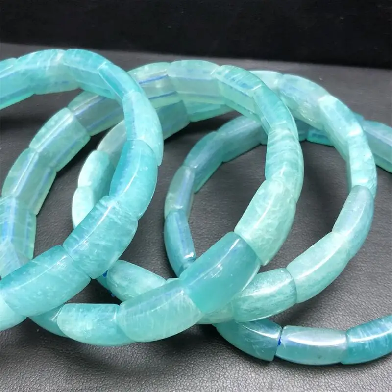 10X13MM Natural Amazonite Bangle Healing Fengshui Stone Reiki Energy Jewelry Exquisite Holiday Gift 1PCS