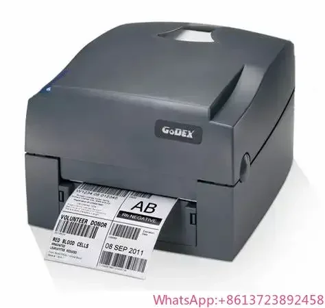 Impresora de Etiquetas de Transferencia Térmica Directa de Escritorio de 4 Pulgadas y 203/300 dpi, Impresora de Transferencia Térmica Godex G500U para Etiquetas de Ropa