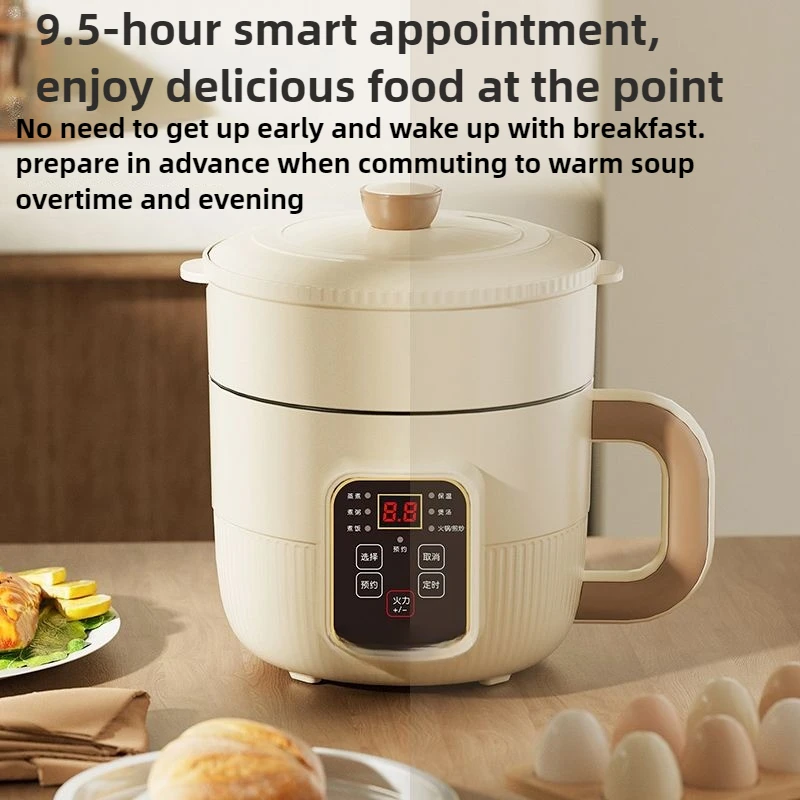 وعاء طبخ كهربائي متعدد 600 وات أجهزة منزلية 1.8 لتر طنجرة ضغط الأرز الذكية تبخير لأعلى ولأسفل سهلة التنظيف