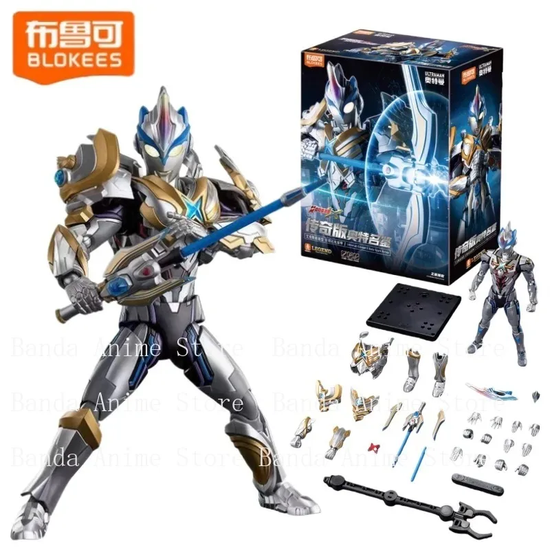 

New in Stock BLOKEES Ultraman Legend Edition X Transcendence Warrior Medal Boy Assembly Model Surprise Gift