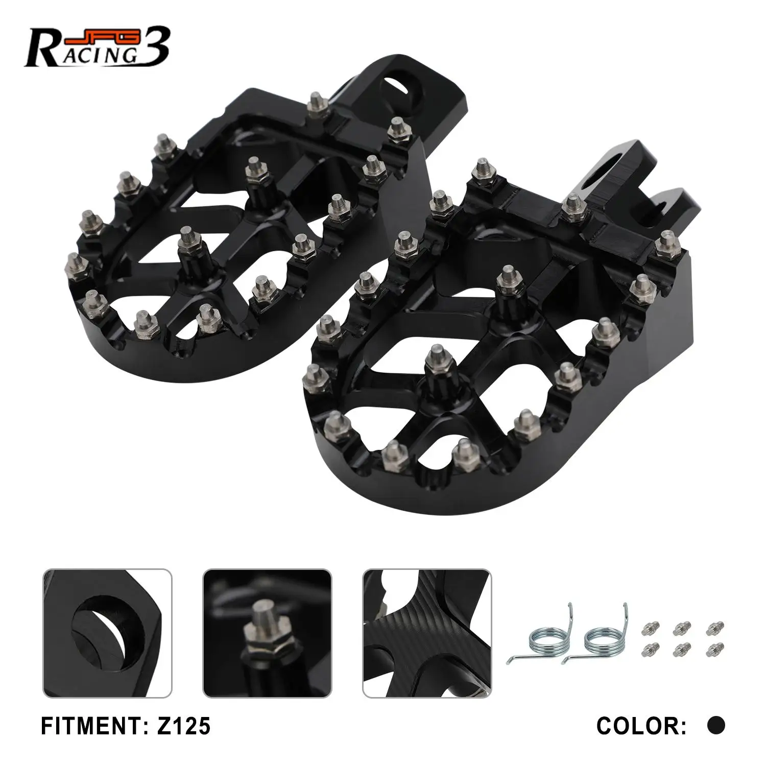 Motorcycles Accessories CNC Foot pegs Pedal Footrests Foot Rests Footpeg Aluminum Street Bike Naked Moto For Kawasaki Z125 Z 125