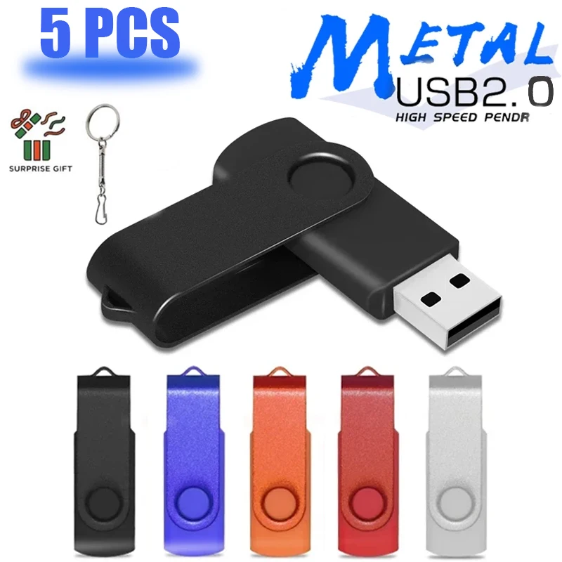 

Вращающийся USB-накопитель, 5 шт. LOT, брелок для ключей, креативный подарок, USB-накопитель, оптовая продажа, цветной U-диск
