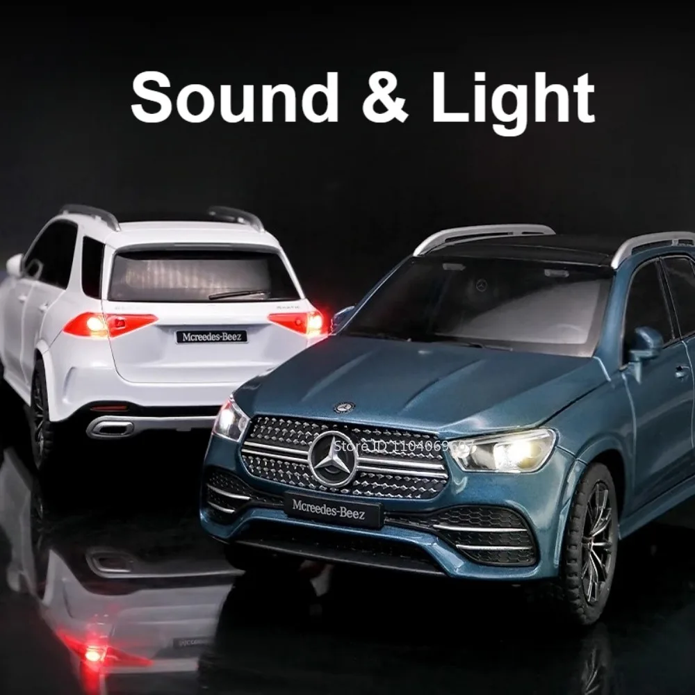 Scala 1:24 GLE350 Modello di Auto Giocattolo Suono Luce Tirare Indietro In Lega Diecast In Miniatura SUV Giocattoli Fuoristrada Per Bambini Regali Di Compleanno