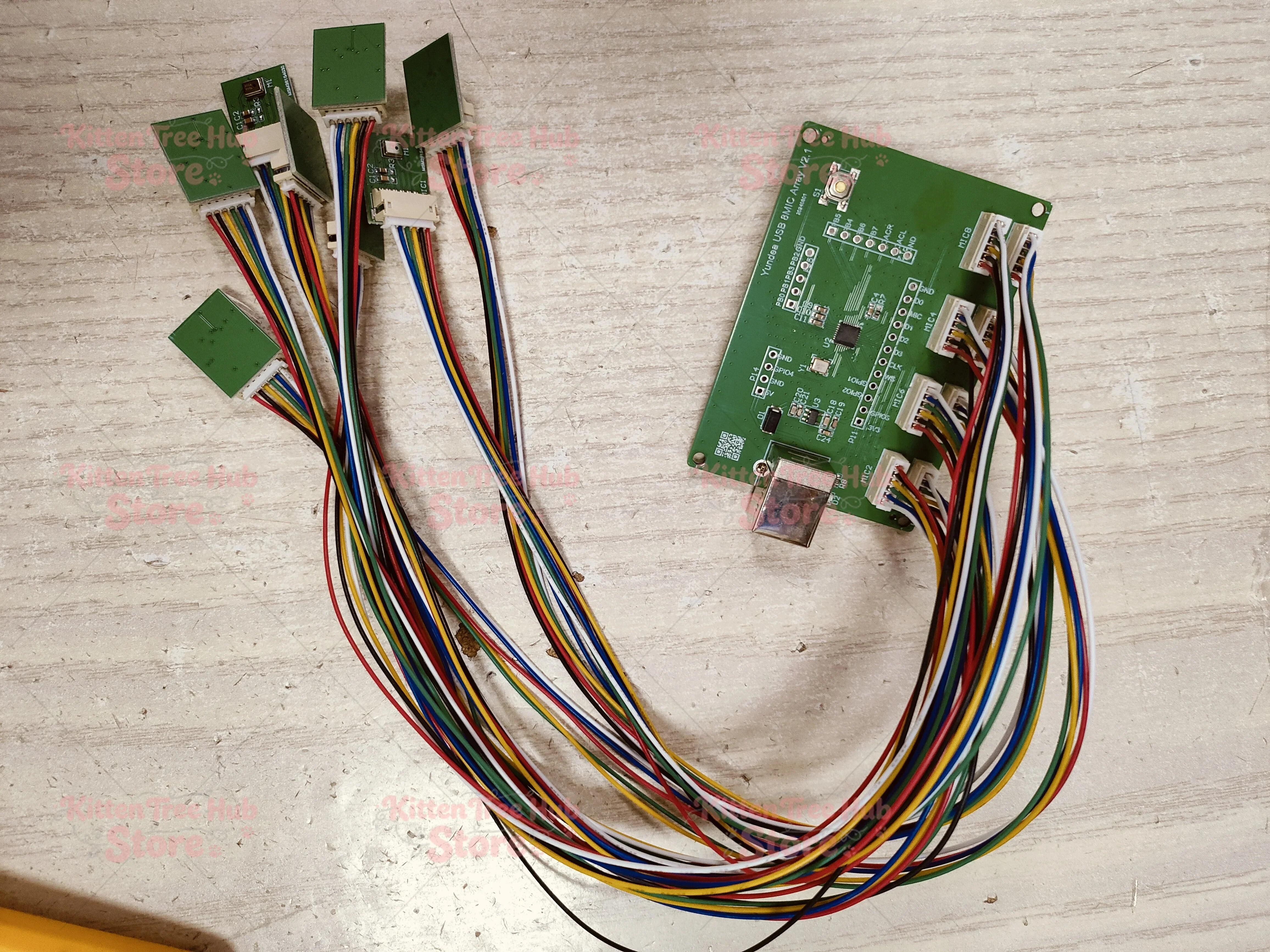 USB-микрофонный массив на 6, 8 или 16 микрофонов без драйверов для Android/Linux/Windows: локализация источников звука