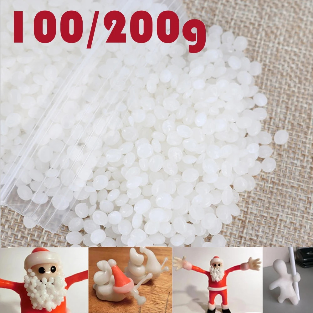 Granos de fusión en caliente multifuncionales para el hogar, pellets de plástico moldeables de policaprolactona termoplásticos cristalinos DIY