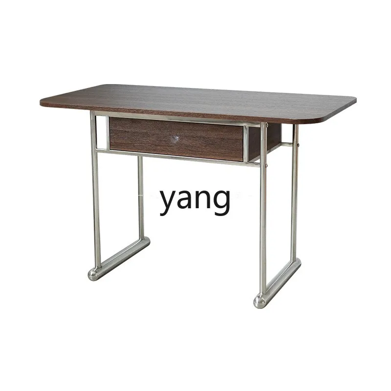 

LMM home study desk bedroom makeup table modern light luxury with drawers