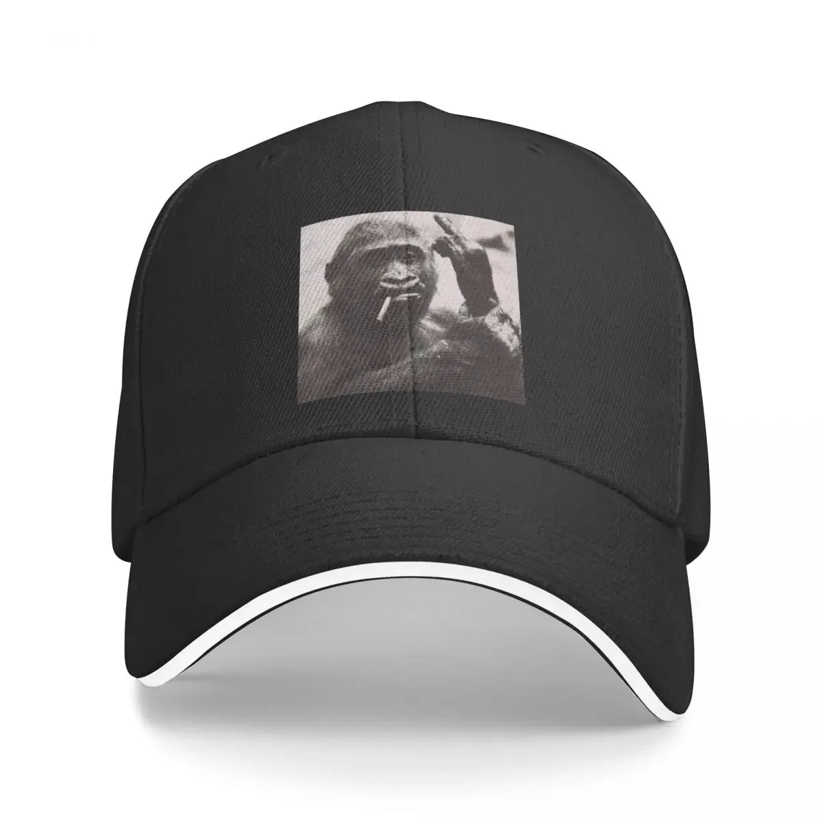 Monkey Smokin Middle Finger Baseball Cap Luxury Brand Golf Cap Anime Brand Man cap Mens Hats Women's