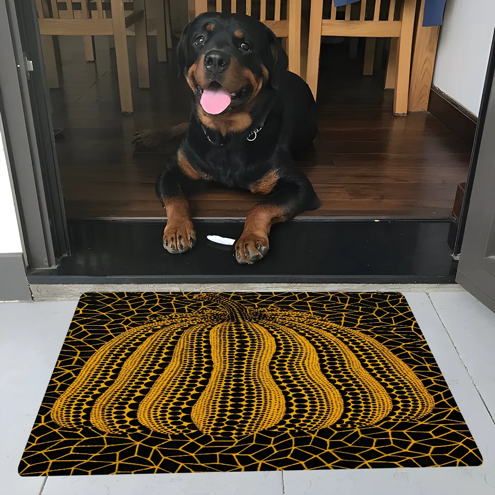 Yayoi Kusama   Floor Mat Bathroom Mat Kids Room Bedroom Decoration Balcony Anti-Slip Doormat Living Room Bedside Area Rugs