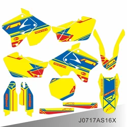 For SUZUKI RM125 RM250 RM 125 RM 250 2001 2002 2003 2004 2005 2006 2007 2008 Graphics Decals Stickers Motorcycle Background