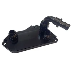 Oil Cooler Adapter With Connectors Oil Filter Sandwich Plate Adapter For BMW F30 N20B20 N52B30 Engine Automotive Car AN10