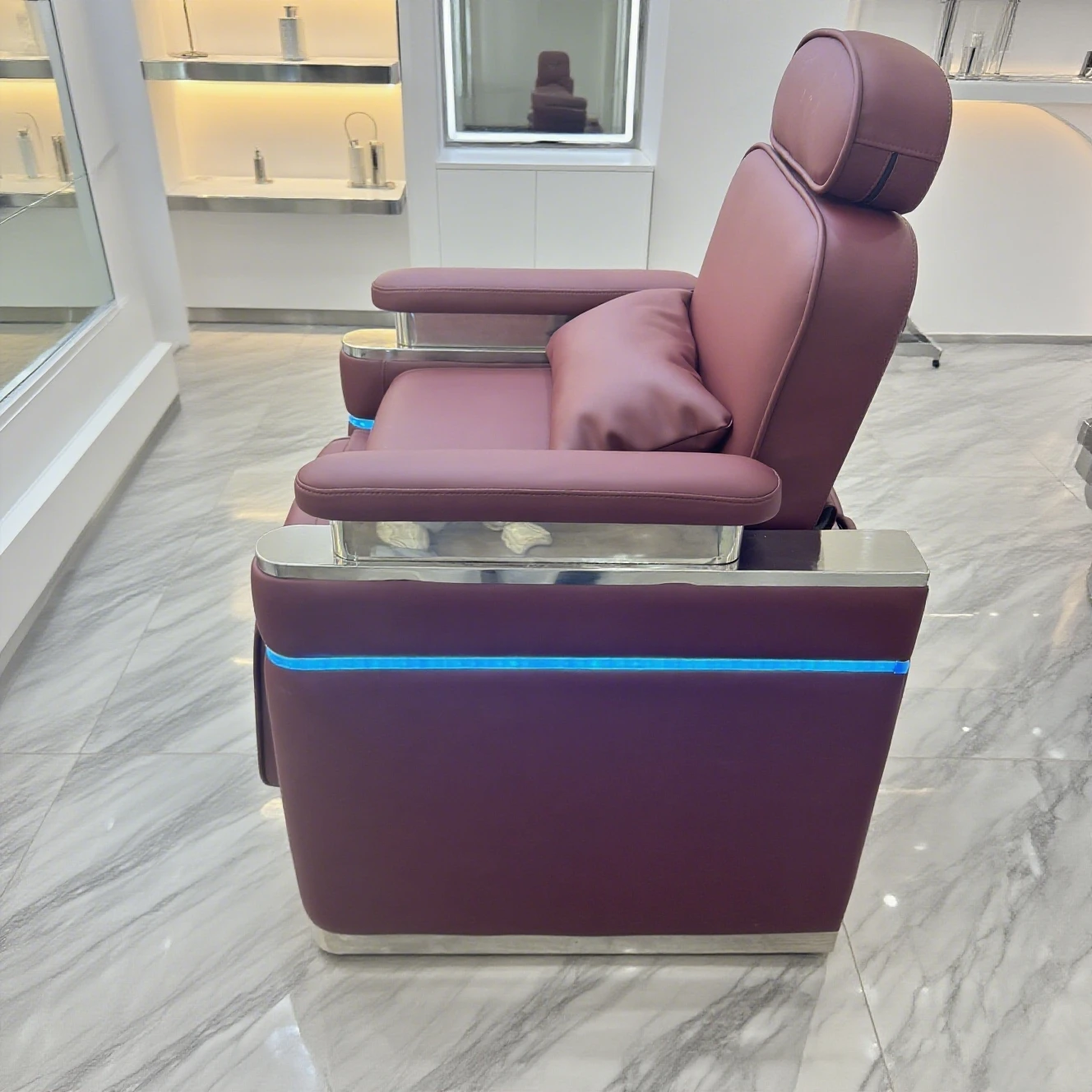 Hair Washing Chairs Electric Adjustable Beauty Salon Shampoo Spa Massage Facial Bed