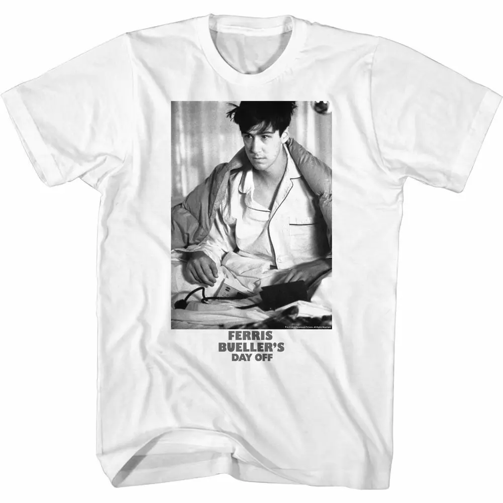 Ferris Bueller'S Day Off Pj'S White Adult T Shirt