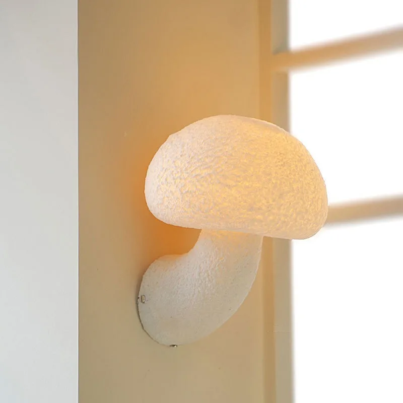 

Mushroom French Cream Mushroom Wall Light Outdoor Bedroom Corridor Coffee Shop Front Door Design