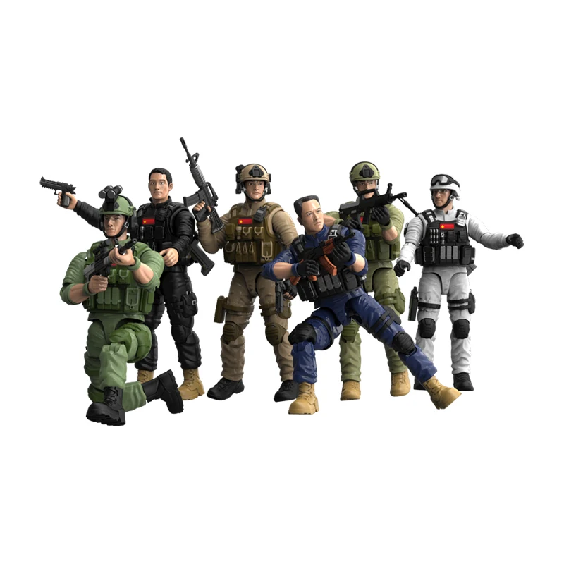 Army Men Soldiers Action Figure Movable Action Figures Play set Military Weapons Modle For Kid Boy Children Gifts