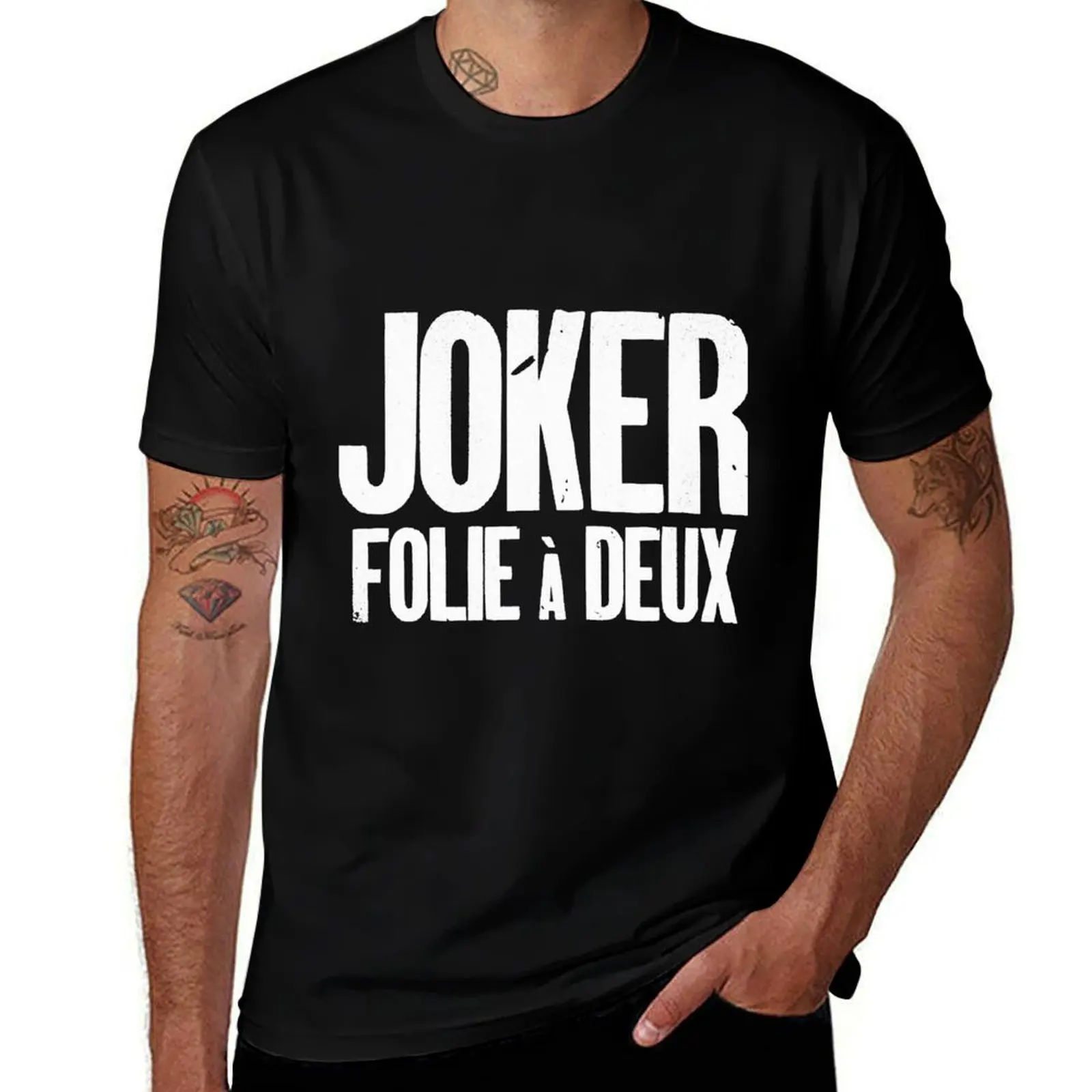 Joker Folie à Deux T-Shirt animal prinfor boys shirts graphic tee hippie clothes mens plain t shirts