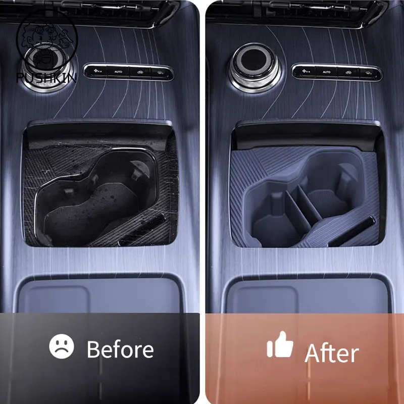 For Geely EX5 Galaxy E5 2024 2025 2026 Central Control Storage Sundries Box Cup Holder Rear Screen Storage Box Accessories