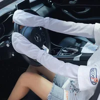 Manga anti-quemaduras solares para mujer, mangas de brazo solares Uv para conducir, protección solar, manga larga, Anti-UV, para ciclismo, holgadas, para verano