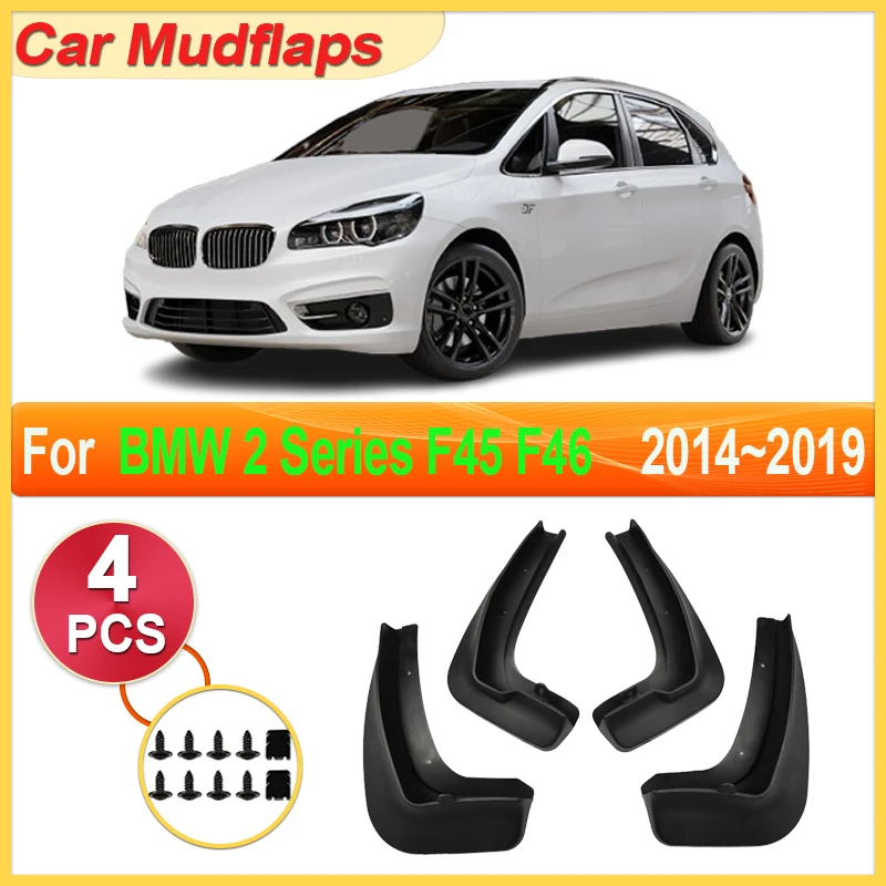 

Car Mudguards Parts For BMW 2 Series F45 F46 Gran Active Tourer 2014~2019 Mudflaps Fender Flare Cover Guard Auto Mud Accessories