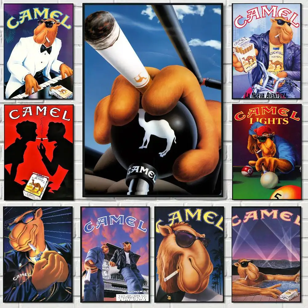 Camel Cigarette Aesthetic Poster Room Home Decoration Paintings Hanging Classic Birthday Gifts