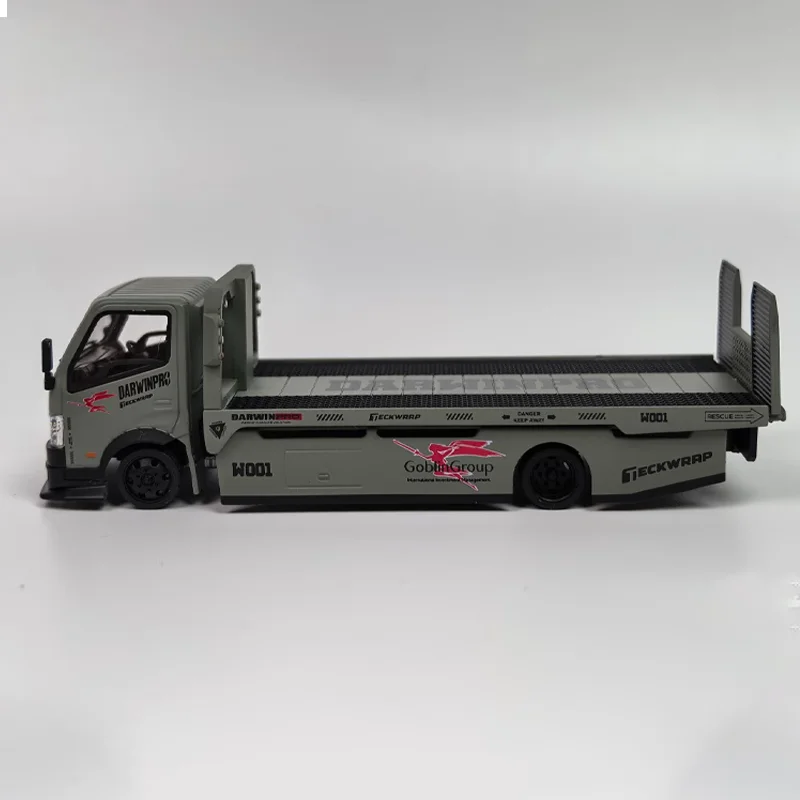 Micro Turbo 1/64 DarwinPRO TECKWRAP Custom Sleepwagen APAxpo Legering Motorvoertuig Speelgoed spuitgieten Metalen Model Collectie Jongen Geschenken