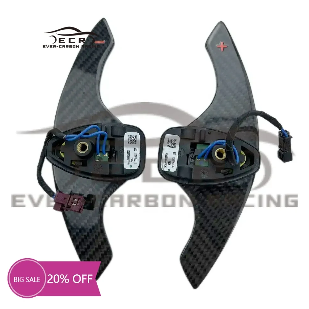 

Ever-Carbon Racing ECR Custom Design Steering Wheel Carbon Fiber Shift Paddle for Mercedes Benz W204
