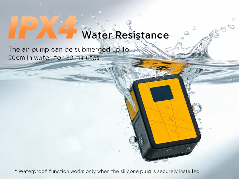 Airbank Pocket 3 Wasserdichte Fahrradreifenpumpe 120PSI LED-Druckanzeige 600mAh Wiederaufladbarer Luftkompressor – Detail 3